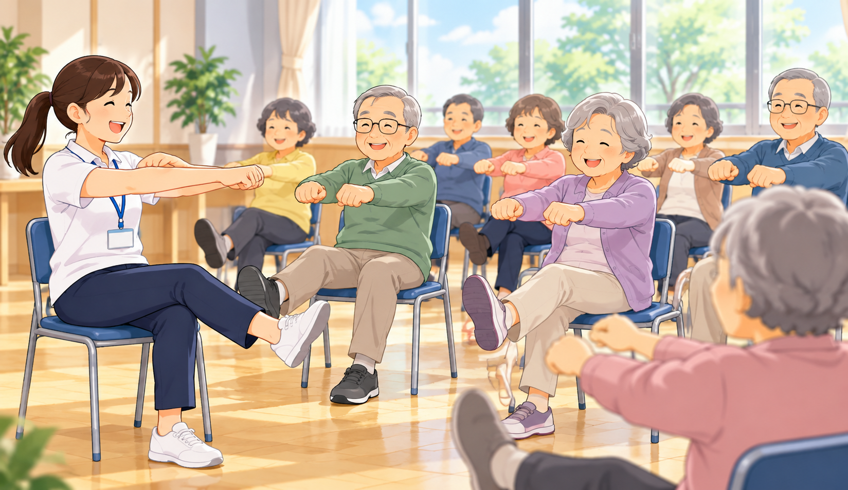 椅子に座ったままできる体操
